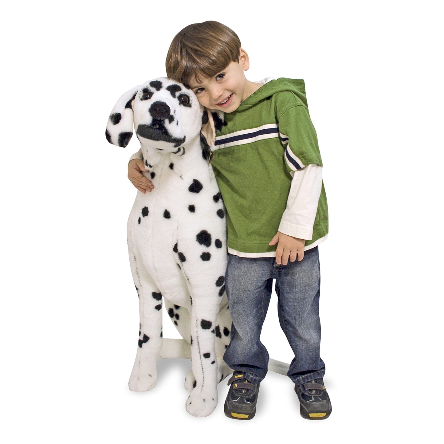 Melissa & Doug Giant Dalmatian - Lifelike Stuffed Animal Dog (Over 2 feet Tall) Extra Large Stuffed Animals, Plush Dalmatian Dog for Ages 3+
