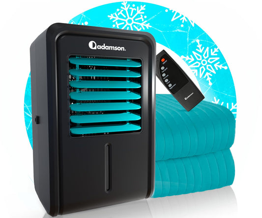 Adamson B10 Aqua Bed Cooling System - Twin 75” L x 39” W - New - 100% Cotton Mattress Cooling Bed Pad for Night Sweats - Water Bed Cooler Ideal for Hot Sleepers - 5-Year Assurance