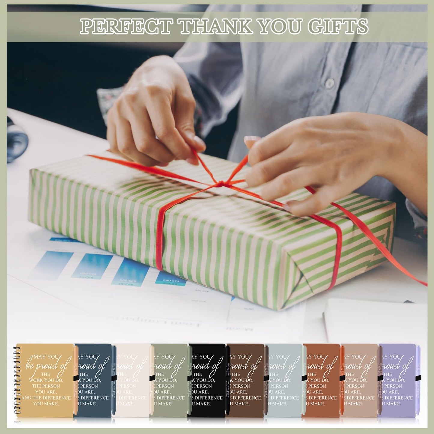 Honoson 30 Sets/60 Pcs 2026 CNA Appreciation Gifts Employee Appreciation Gifts May You Be Proud The Work Notebook with Ballpoint Pen Thank You Notebooks for Nurse Coworker CNA Week (Vivid Color)