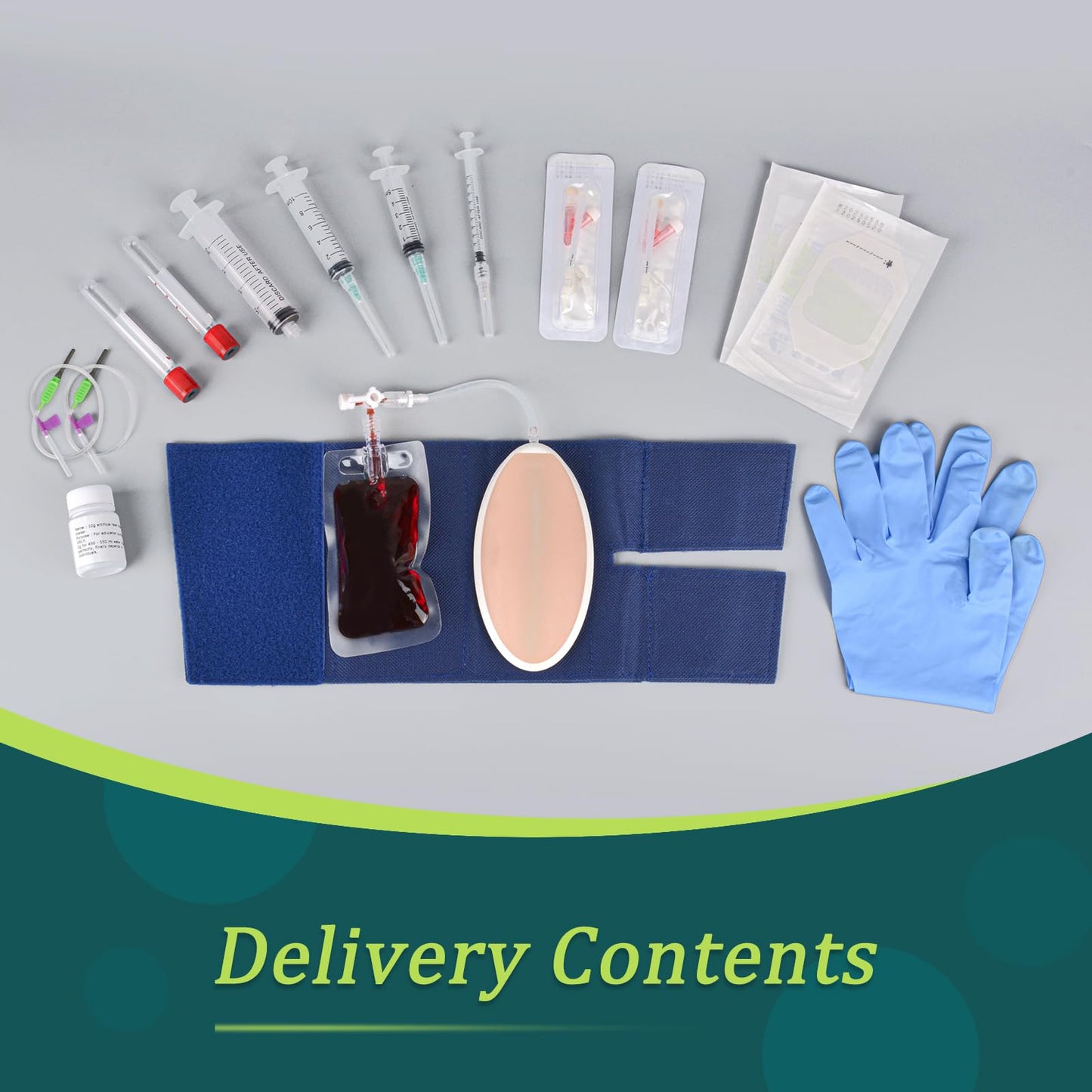 MedEduQuest MedEduQuest IV Insertion Practice Kit for Nursing Students, IV Start Kit for Nurses, Venipuncture Kit for Injection Training