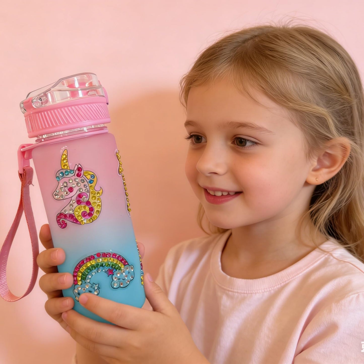 Runeaoys Easter Basket Essentials Stuffers for Girls Unicorn Toys Valentine Birthday Gifts with Prefilled Easter Eggs Stickers Glow in The Dark Blanket Bracelet Diamond Art Water Bottle Card Eye Mask