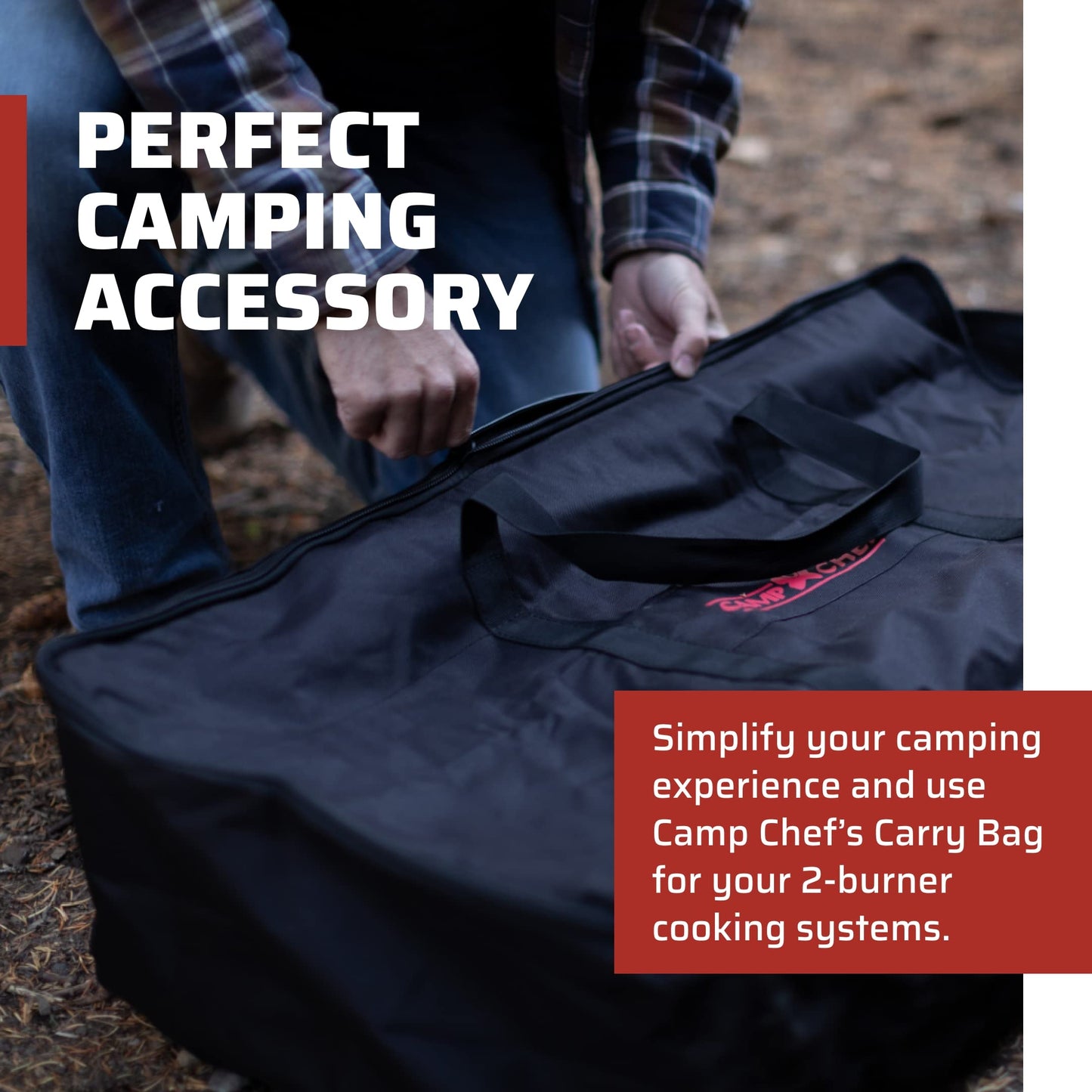 Camp Chef Carry Bag for Two-Burner Stoves, Black