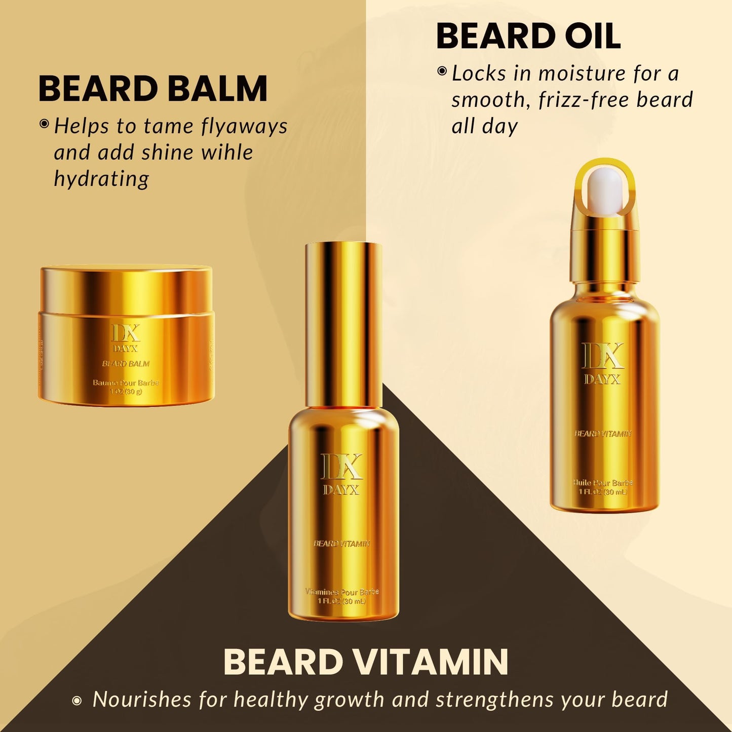 Gift Sets for Men, Valentines Day Gifts for Him Boyfriend Husband, Luxury Beard Kit w/Beard Oil and Beard Balm for Fathers Day, Anniversary Birthday Christmas Stocking Stuffers Gift