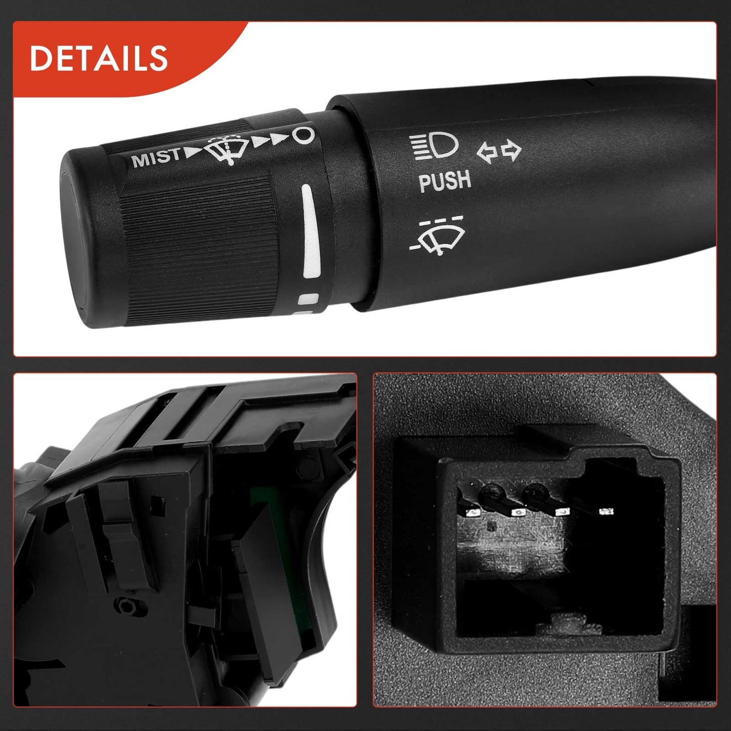 A-Premium Turn Signal Windshield Wiper Multifunction Switch Compatible with Dodge Ram 1500 2009-2010, Ram 2500/3500 2010 & Ram 1500 Classic 2019-2021, 1500 2011-2018, 2500/3500/4500/5500 2011-2021