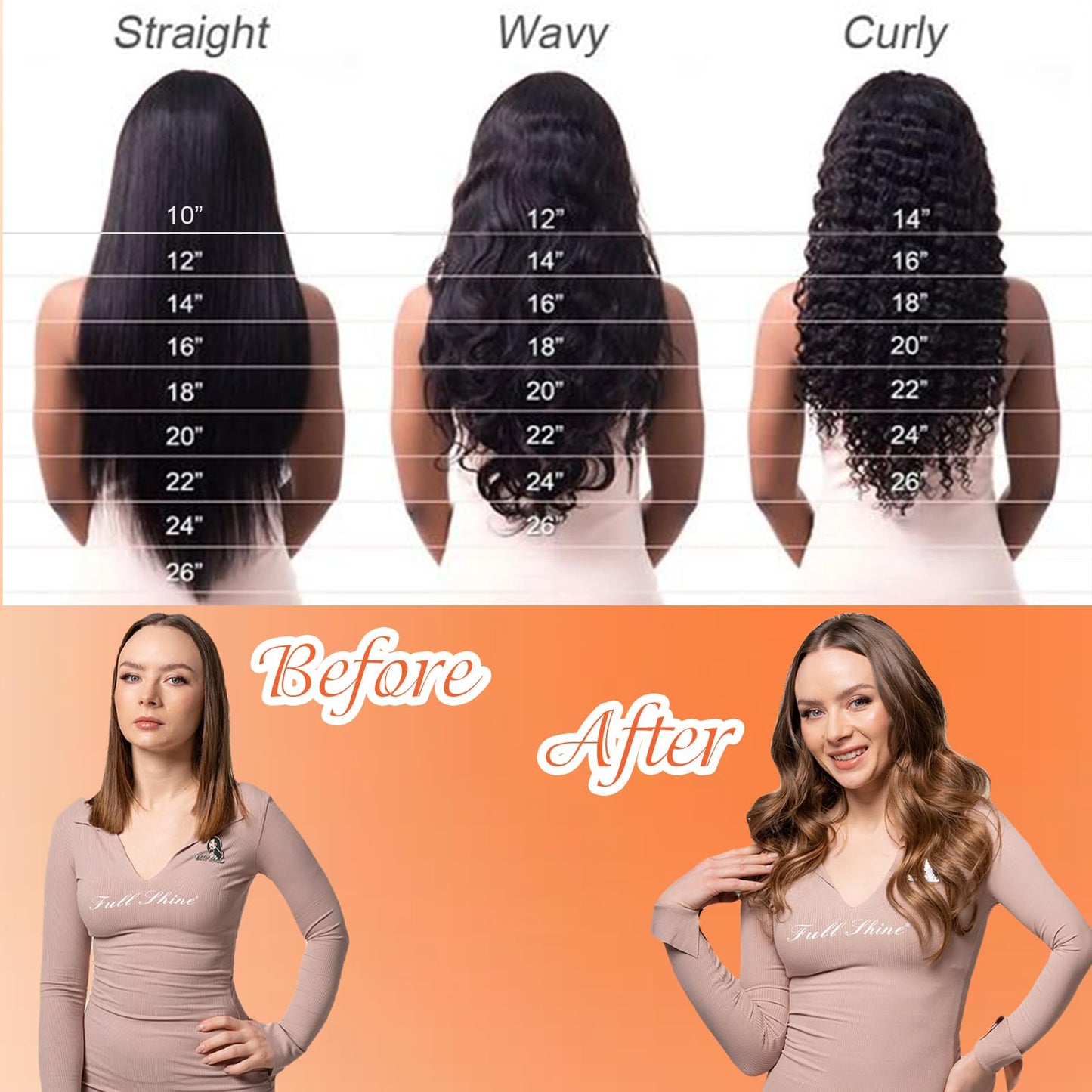 Full Shine Invisible Tape in Hair Extensions Human Hair 18 Inch Tape in Brown Hair Extensions Color 4/24/4 Balayage Tape in Extensions Real Hair Extension Tape in Human Hair Extensions 50 Gram 20 Pcs