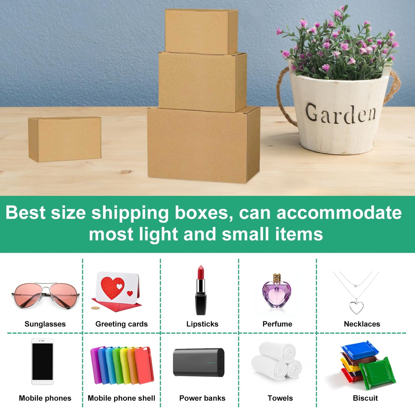 36Pcs Shipping Boxes,8x6x6,9x6x4,10x7x5 Mix and match Small Shipping Boxes