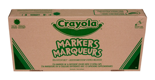 Crayola Broad Line Markers Classpack (256 Ct), Bulk Markers for Kids, Art Supplies for School, Classroom Must Haves, Preschool & Kindergarten Supplies