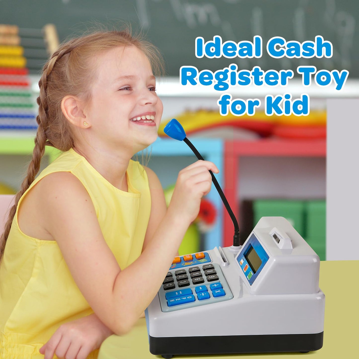 Calculator CashRegister Toy Gift-Grey