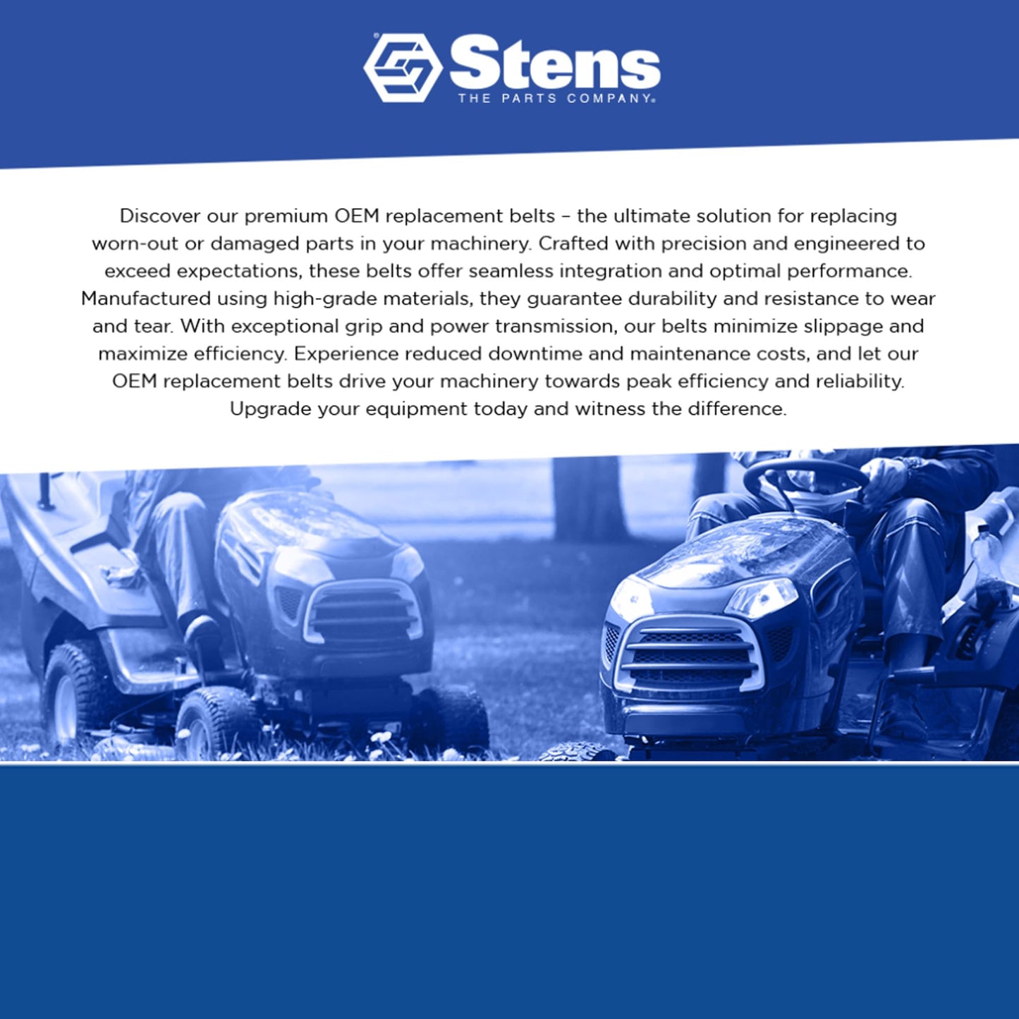Stens OEM Replacement Belt 265-933 for Wright Mfg. 71460013