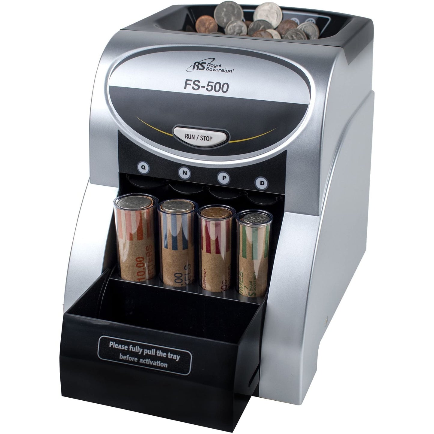 Royal Sovereign, RSIFS500, FS-500 One-Row Coin Sorter, 1 Each, Gray