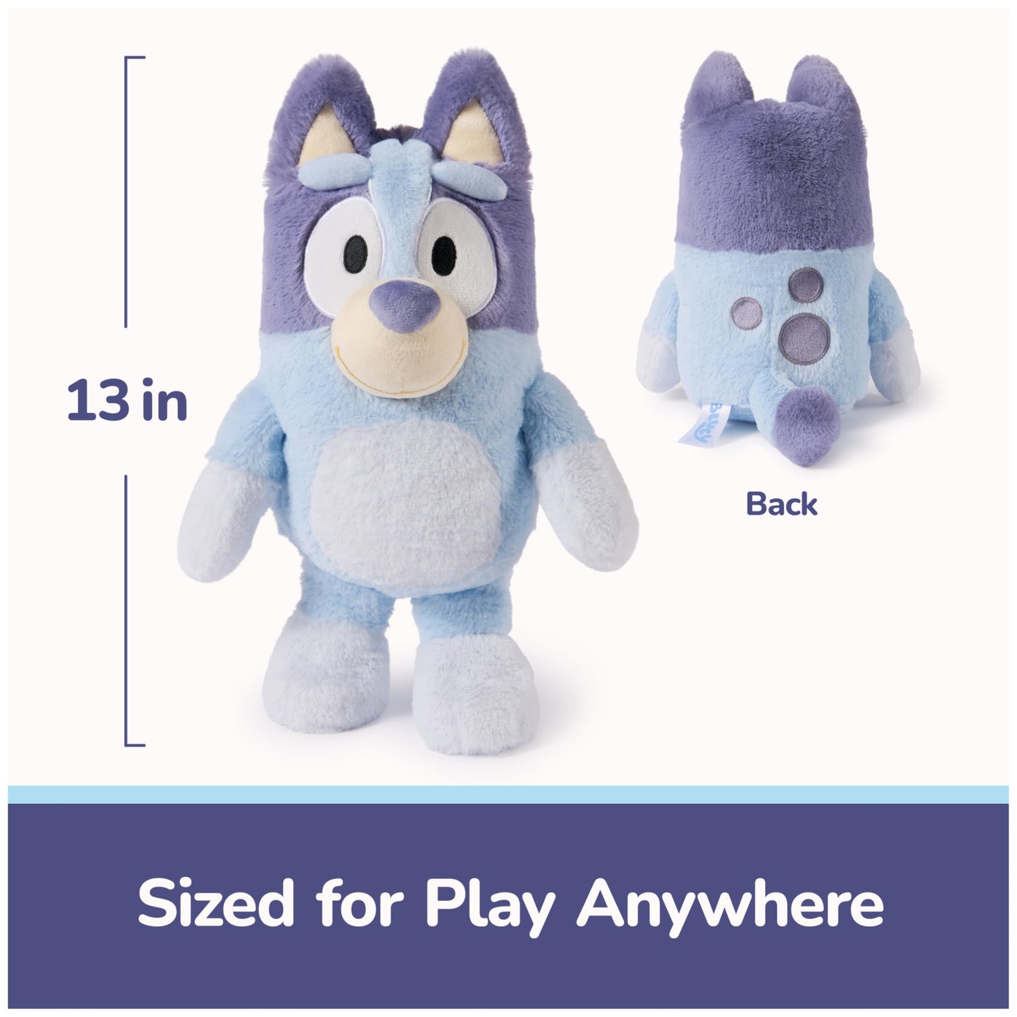 GUND Bluey Sustainably Soft Plush, Made with Recycled Materials, Stuffed Animals for Kids & Toddlers, Blue, 13”