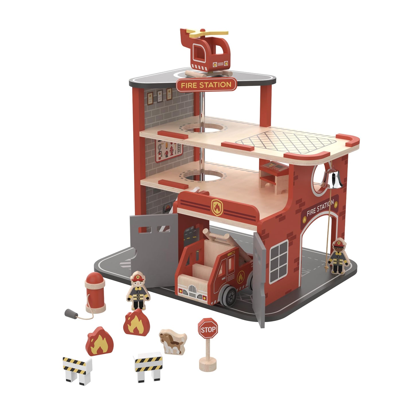 FReniland Toys of Fire Station, Set of 15