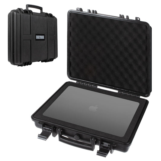Durabox All Weather Hard Case 16 x 14 x 4” - TSA Approved Hard Shell Travel Case with Customizable Foam for Laptops, Electronics, Guns, Pistols and Other Gear