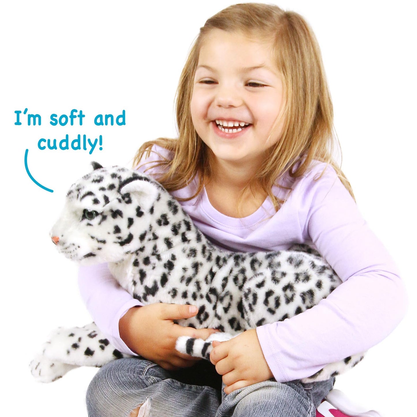 VIAHART Sinovia The Snow Leopard - 17 Inch Stuffed Animal Plush Snow Cat - by TigerHart Toys