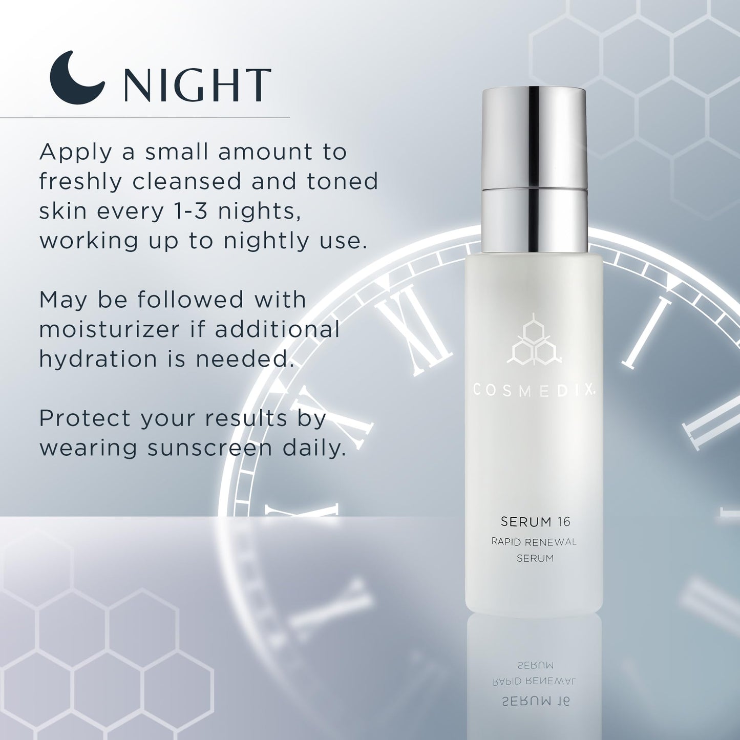 COSMEDIX Serum 16 Rapid Renewal Serum with Vitamin E for Smoother, Healthier-Looking Skin & Natural Glow - Moisture-Rich Skin Care for Fine Lines & Uneven Skin Tone