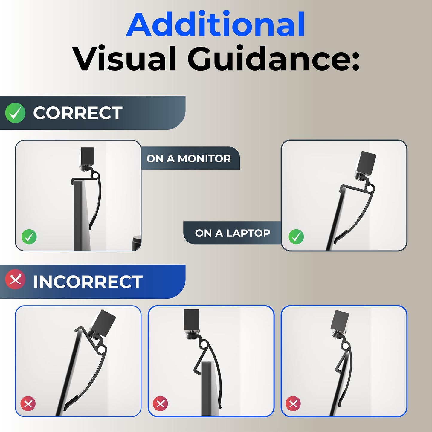 HumanCentric Video Conference Lighting - Webcam Light for Streaming, LED Monitor and Laptop Light for Video Conferencing, Zoom Lighting for Computer, Replaces Ring Light for Zoom Meetings, Double Kit