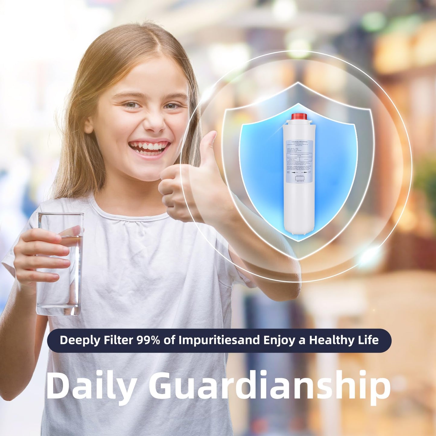 2 Packs Water Filter Replacement for Elkay 51300-C, Filters Compatible with Elkay EZH2O Bottle Filling Stations (No Chip)