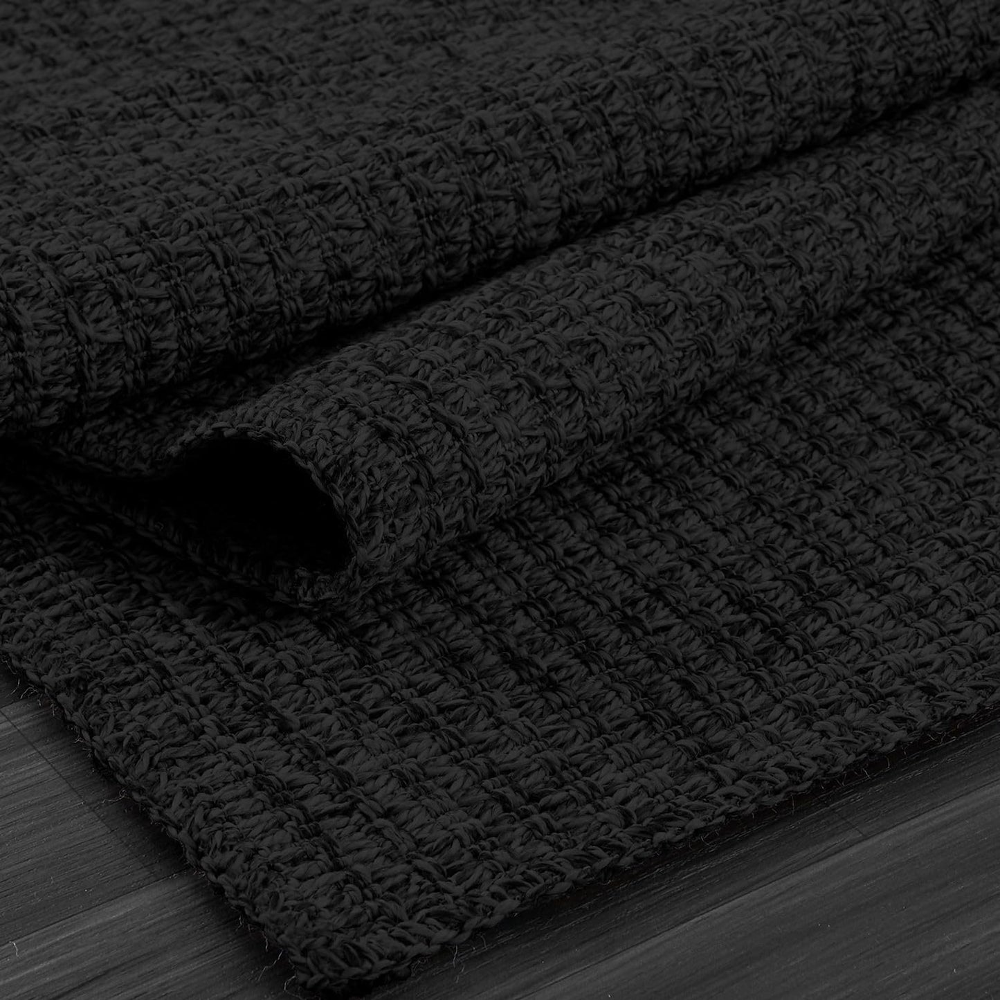Luul Home Easy Jute Rugs 4x6 Dark Gray Color Living Room Indoor Outdoor Area Rug for Farmhouse Patio and Kitchen Rug High Traffic Washable Easy to Clean Solid Boho Woven Design Outside Carpet (4 x 6)