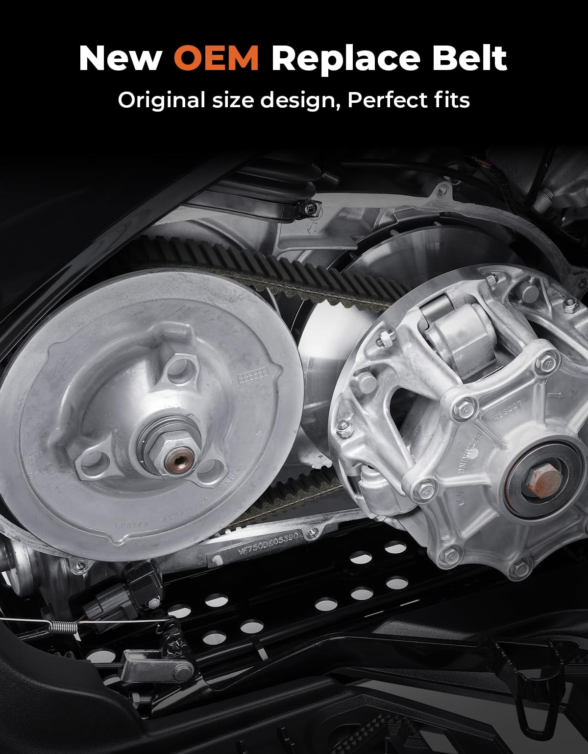 KEMIMOTO ATV Drive Belt Compatible with Kawasaki Brute Force 650 750 2005-2020 KFX700 2004-2009 Prairie 360 650 700 2002-2012 Teryx 750 2011 Replace 19C3218 59011-1080 59011-0019 Heavy-Duty