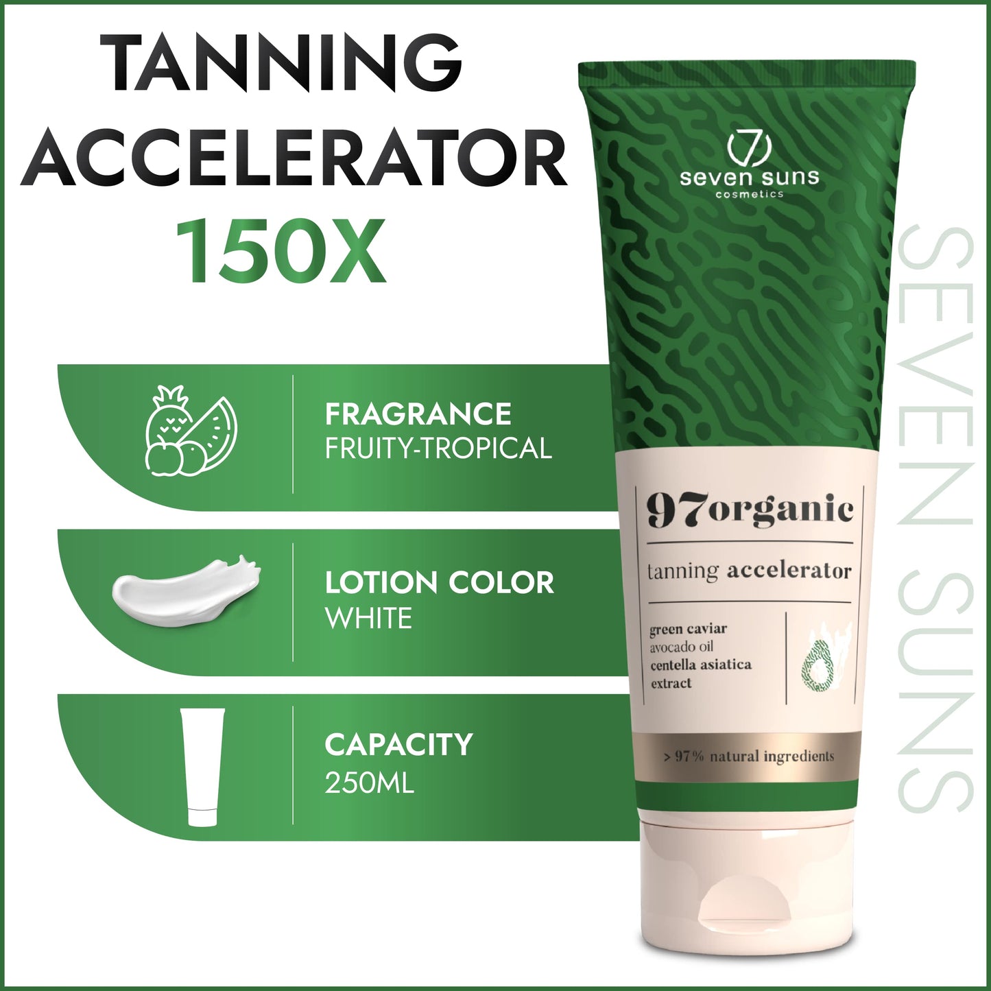 7 Suns Cosmetics Tanning Accelerator - 97organic Accelerator 150x