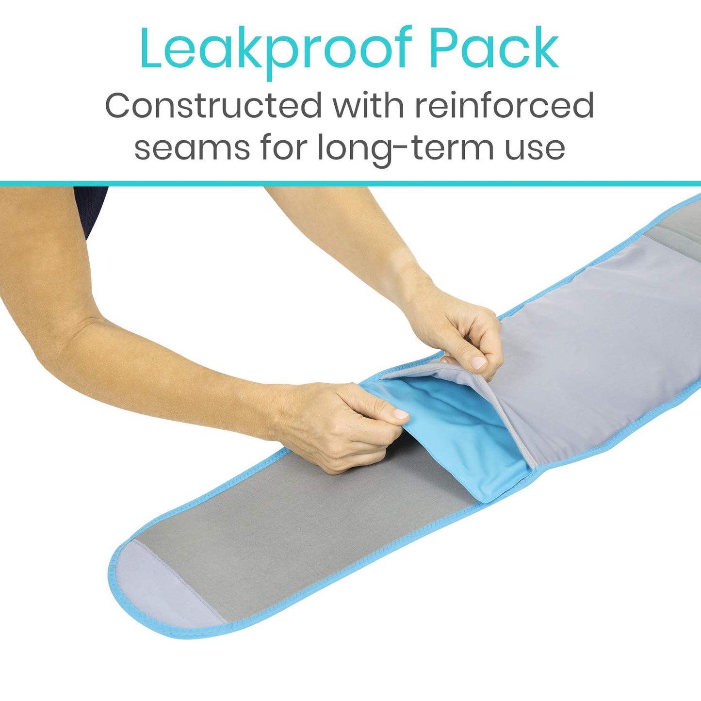Vive Wearable Ice Packs for Back Pain - Back Brace with Ice Pack - Ice Belt for Lower Back Pain - Gel Ice Pack Back for Sciatica Relief Men, Women - Compression Hot Cold Therapy for Injuries Reusable