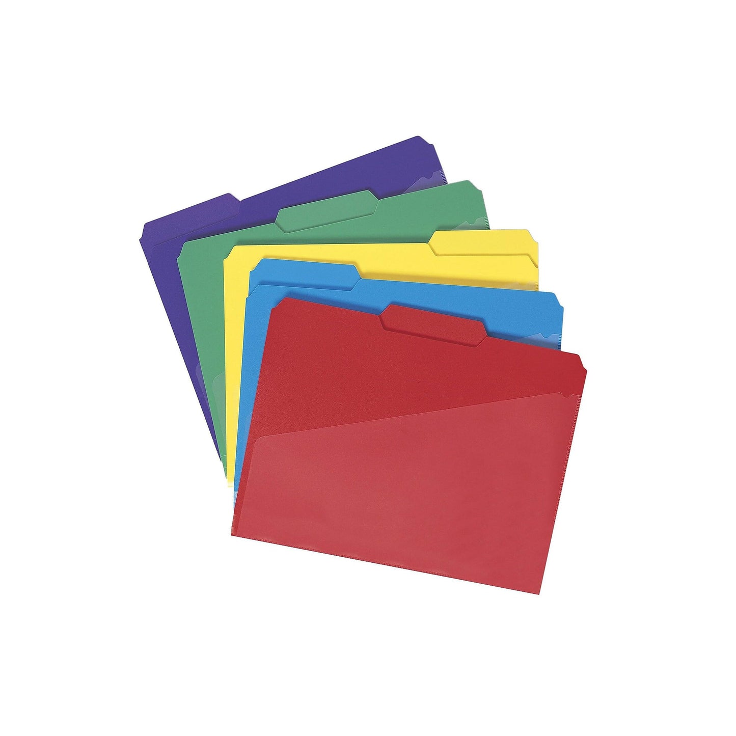 Smead Poly File Folders with Pockets, Folders for Documents, 1/3-Cut Tabs, File Folders Letter Size, Office Supplies, School Supplies, Set of 30