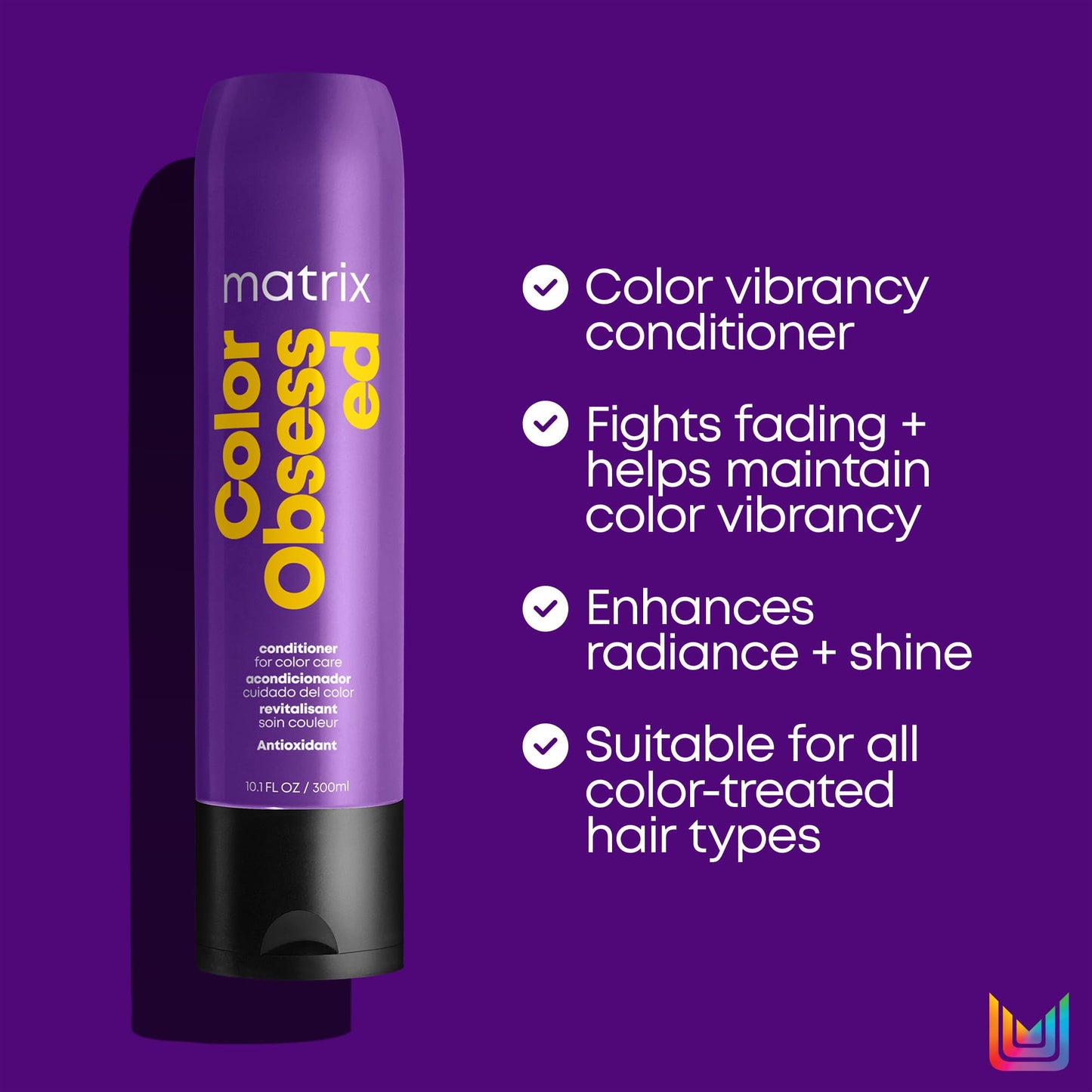 Matrix Color Obsessed Antioxidant Conditioner | Enhances Hair Color & Prevents Fading| For Color Treated Hair | Sulfate-Free | Cruelty Free | Packaging May Vary | 33.8 Fl. Oz. | Vegan