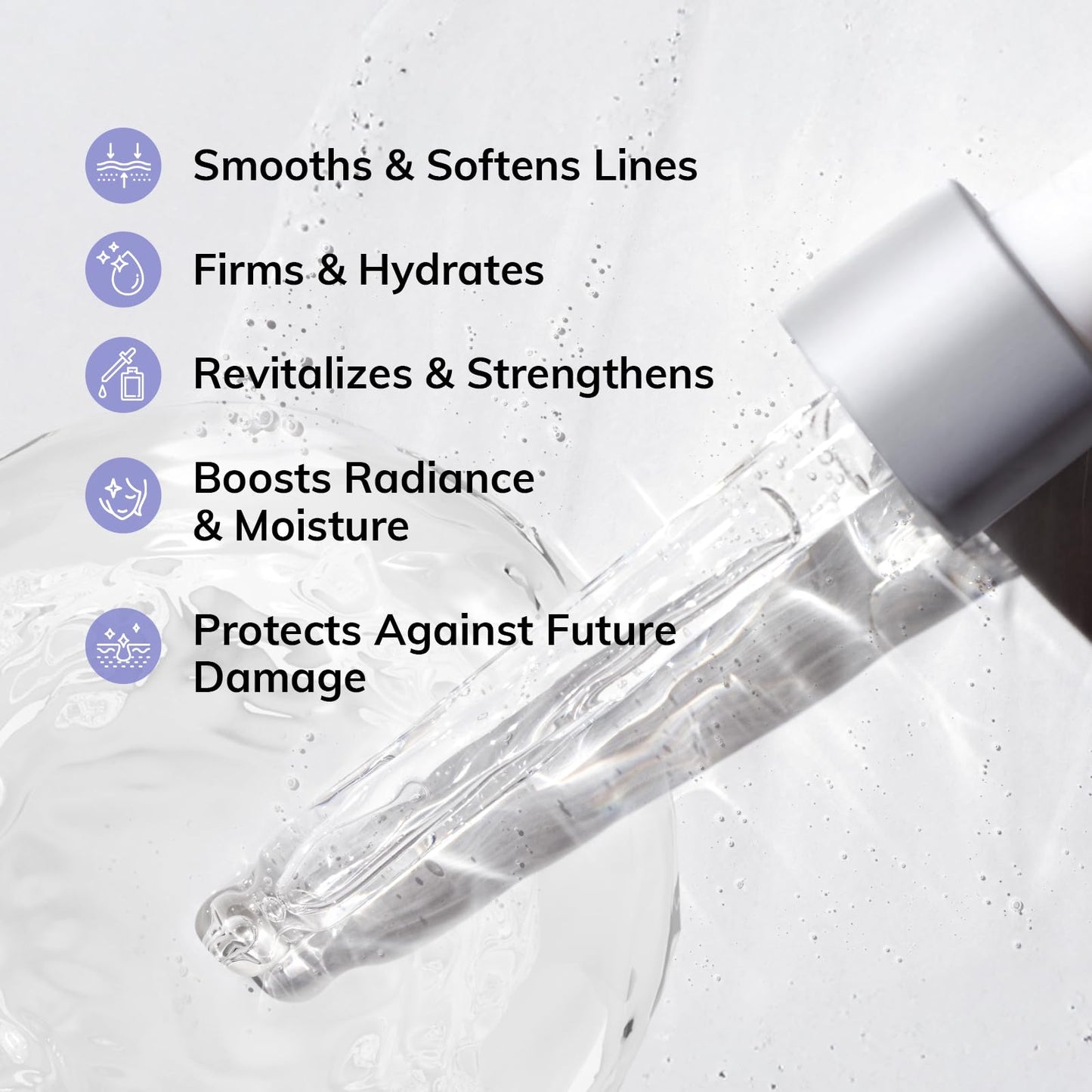Dermasof Multi-Peptide & Hyaluronic Acid Facial Serum - Anti-Aging Treatment to Smooth Lines & Wrinkles, Hydrates & Plumps Dry Skin, Skin Repair Serum, 1 Fl Oz (30mL), Made in USA