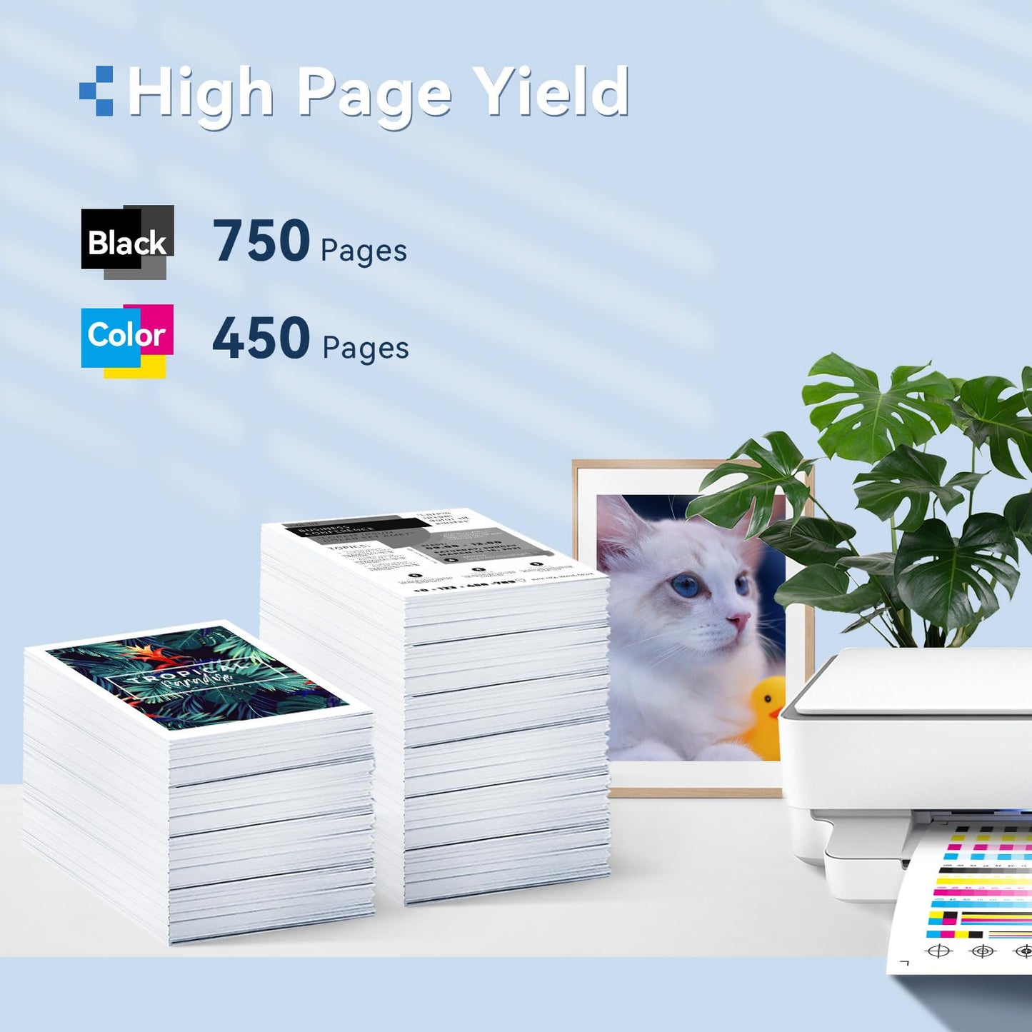OEGGOINK 63XL Ink Cartridges Black and Color Compatible for HP 63XL Ink Cartridges Combo Pack Compatible for HP Ink 63 Fit for Officejet 3830 4650 5255 4655 Envy 4520 4512 Deskjet 3636 3630 Printer