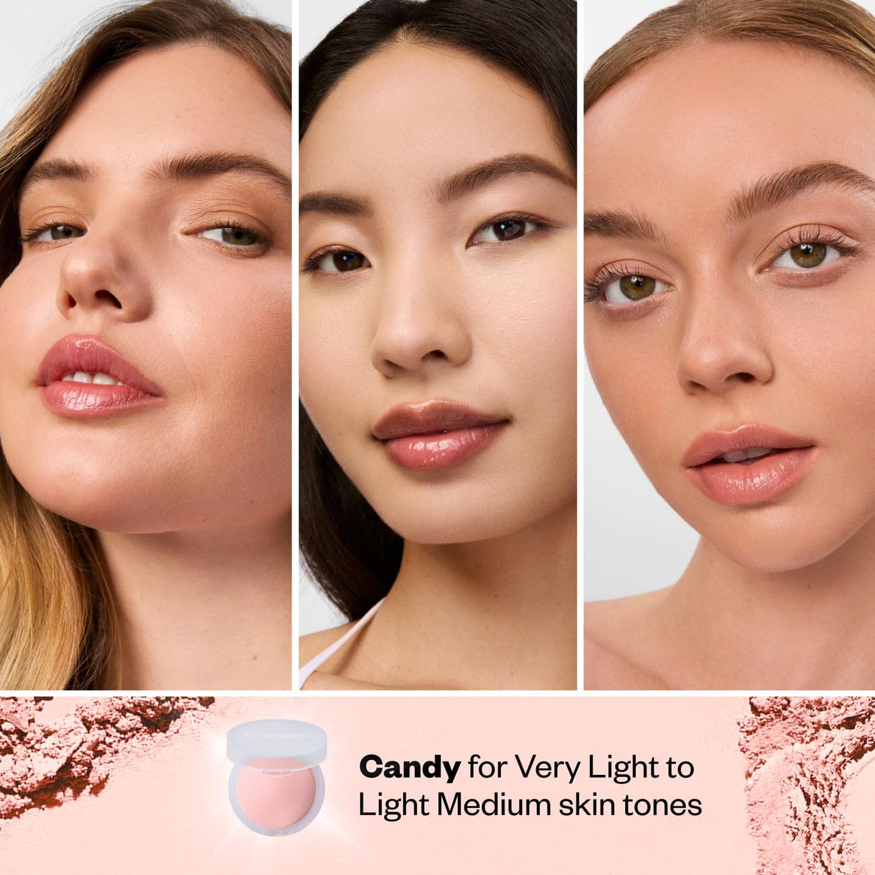 Kosas Cloud Set Face Brightening Powder - Pressed Brightening Powder, Smooths Shine Controll, Coverage for Dark Undereye & Uneven Skin - Lightweight Setting Powder - Candy (Sheer Brightening Pink)