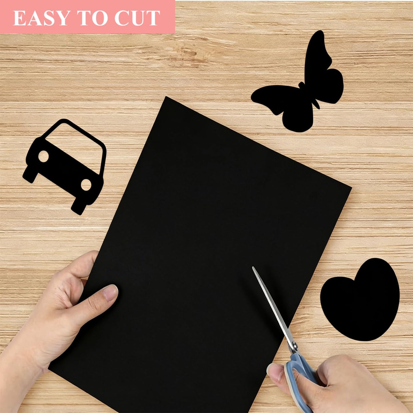 300 Sheets Arts Craft Paper for Drawing 18” x 24” Black Construction Paper for Art Project Supplies, Standard Weight