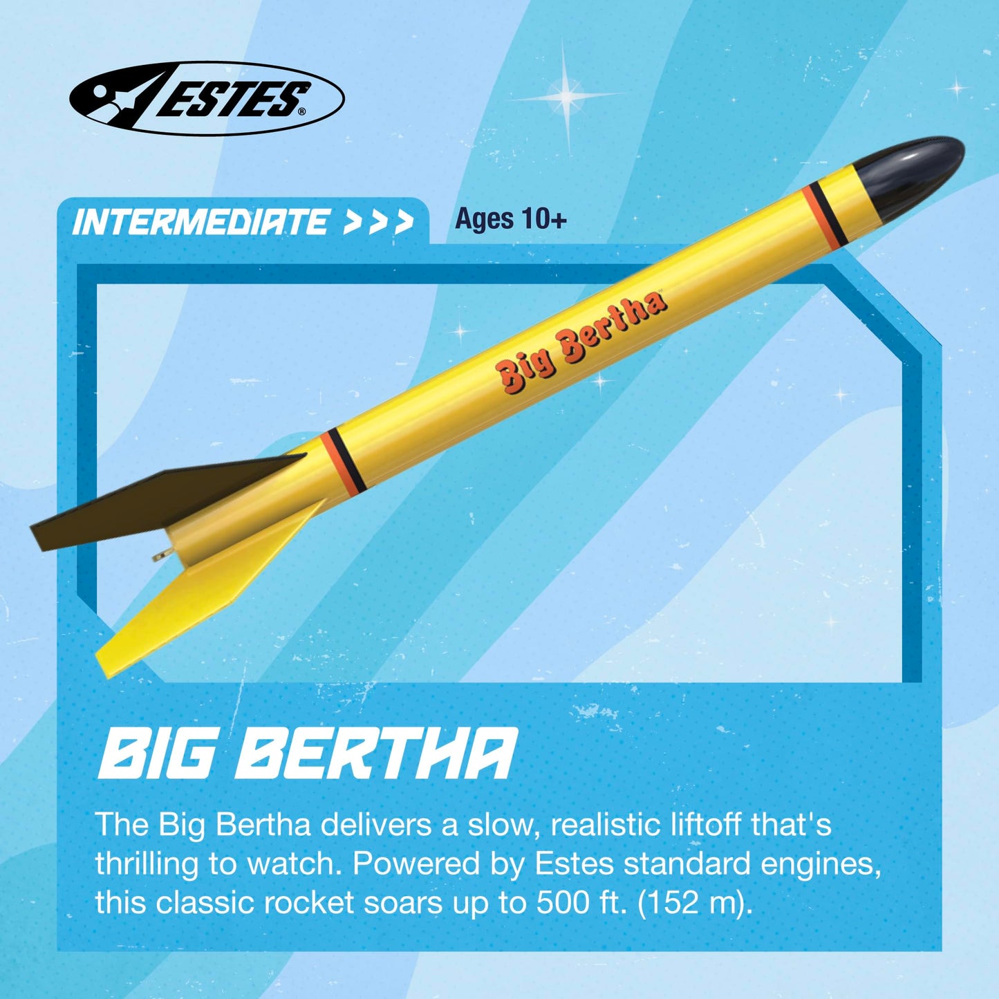 Estes 1948 Big Bertha Flying Model Rocket Kit