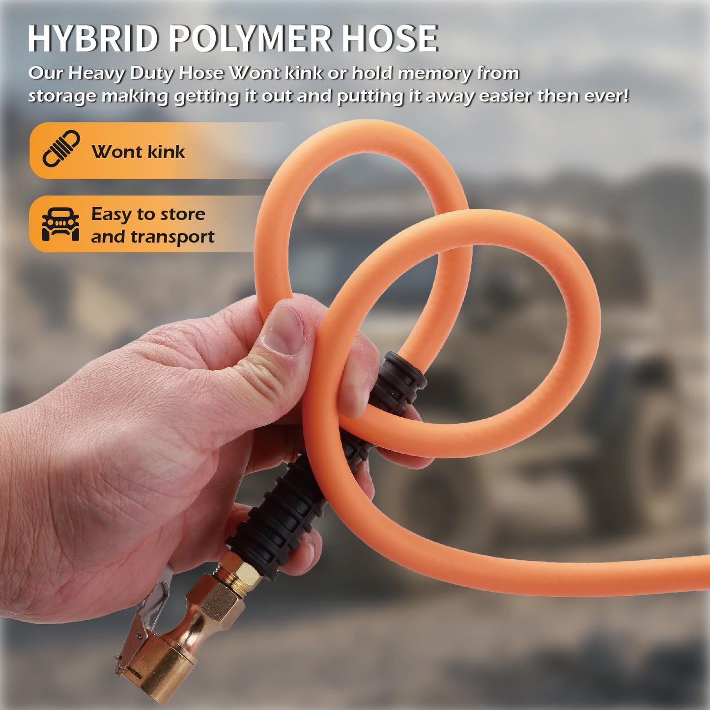 4 tire Inflation System,4 tire Inflation deflation System，4 Way tire inflator System with Closed Flow Air Chuck Digital Tire Pressure Gauge Compatible with HPA Tanks and Compressors