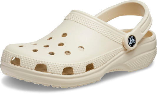 Crocs Unisex-Adult Classic Clog, Clogs for Women and Men, Bone, 6 Men/8 Women