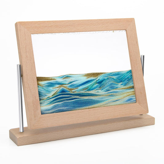 Coitak Moving Sand Art Picture, Dynamic Sand Picture, Desktop Moving Sand Art for Home Decor and Office
