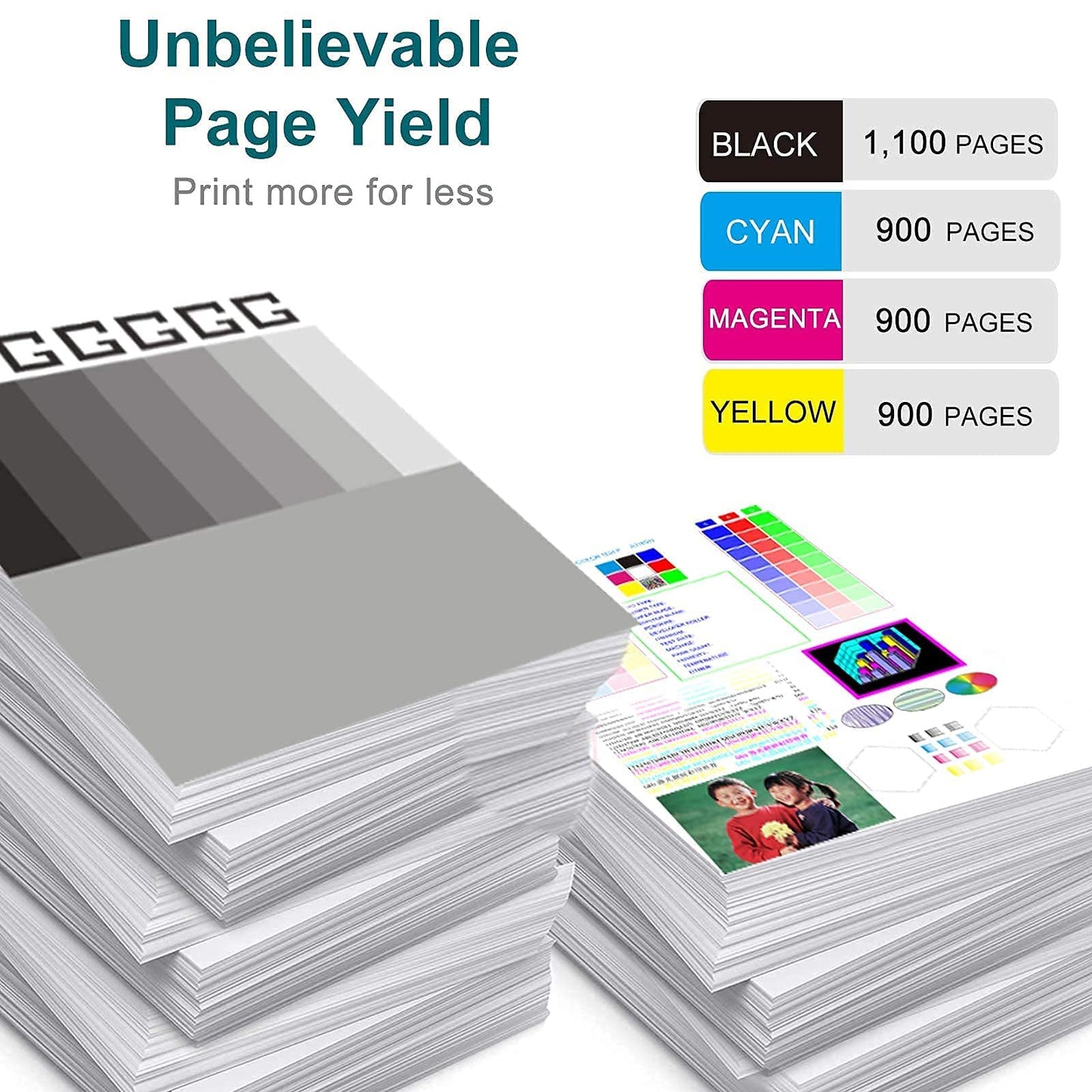 OFFICE-COLOR Compatible Toner Cartridge Replacement for HP 204A CF510A CF511A CF512A CF513A to use with Color Laserjet Pro MFP M180nw M180n M181fw M154a M154nw Printer (Black,Cyan,Yellow,Magenta)