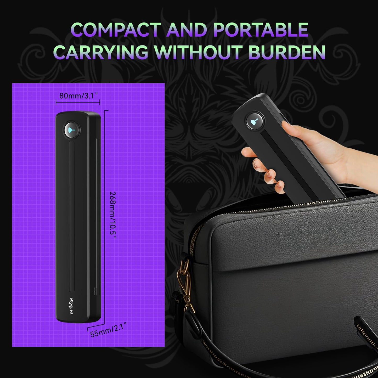 PeriPage P91 Tattoo Printer with Tattoo Stencil Paper,Wireless Thermal Tattoo Printers Compatible with Phone,Pad & PC