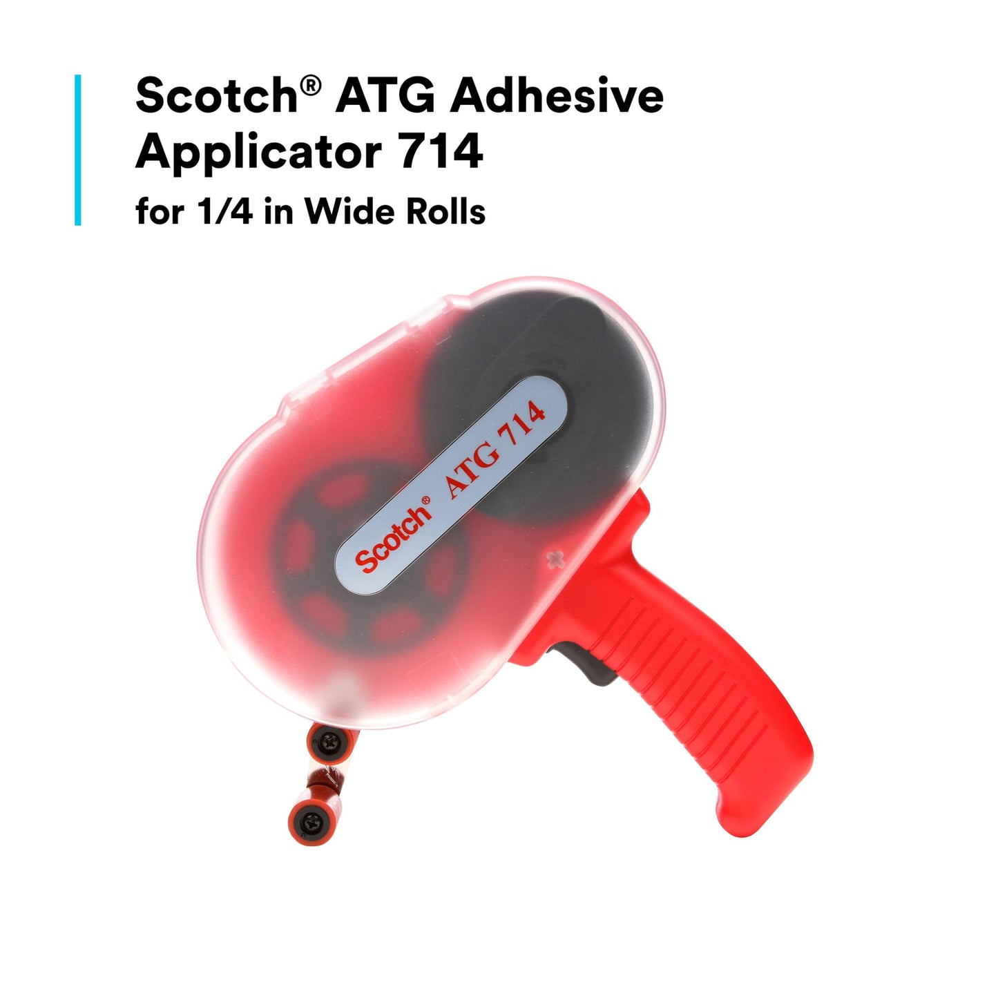 3M 714 1/4" ATG Adhesive Applicator: For 1/4" ATG tape (Red)