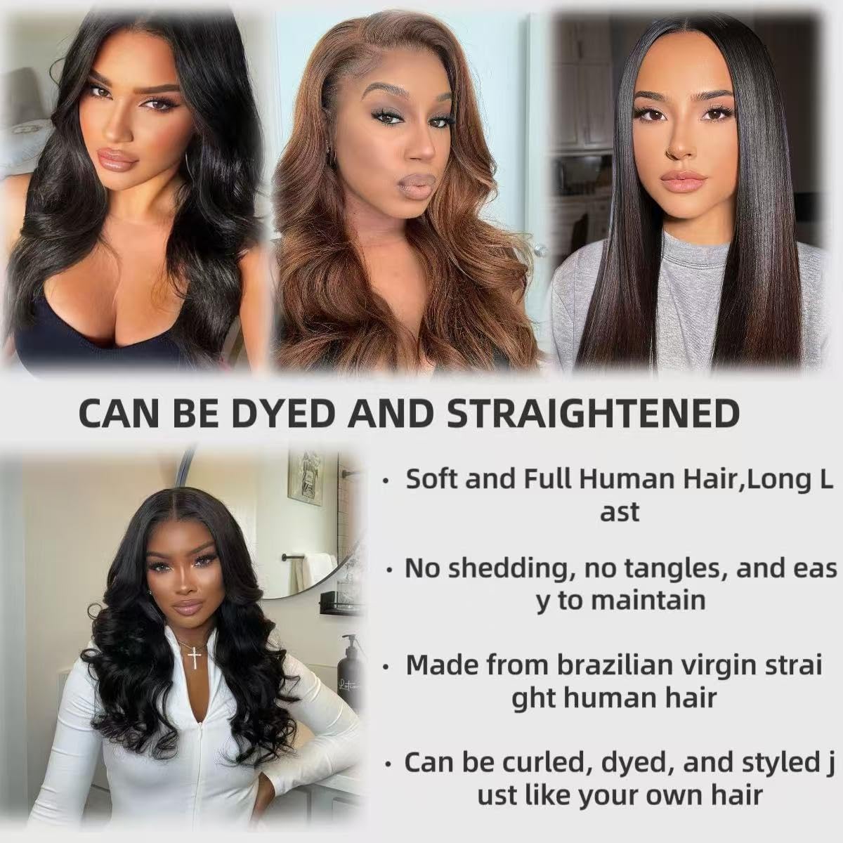 2x6 HD Lace Closure Body Wave Human Hair Transparent 2 by 6 HD Lace Closure 20Inch 100% Brazilian Virgin Unprocessed Middle Part Human Hair Kim K Closure With Baby Hair Natural Color