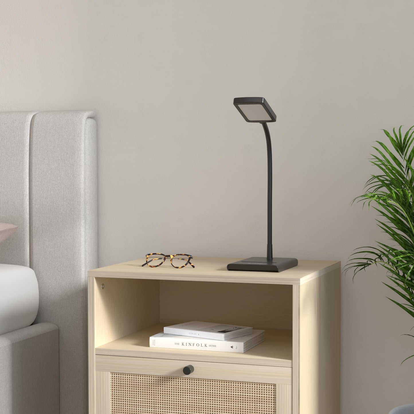 TROND Desk Lamp, Bright Dimmable Eye-Caring Table Lamp, 3 Color Modes 7 Brightness Levels, Flexible Gooseneck, Touch Control, Memory Function, Desk Light for Home Office Dorm Room Essentials, Black