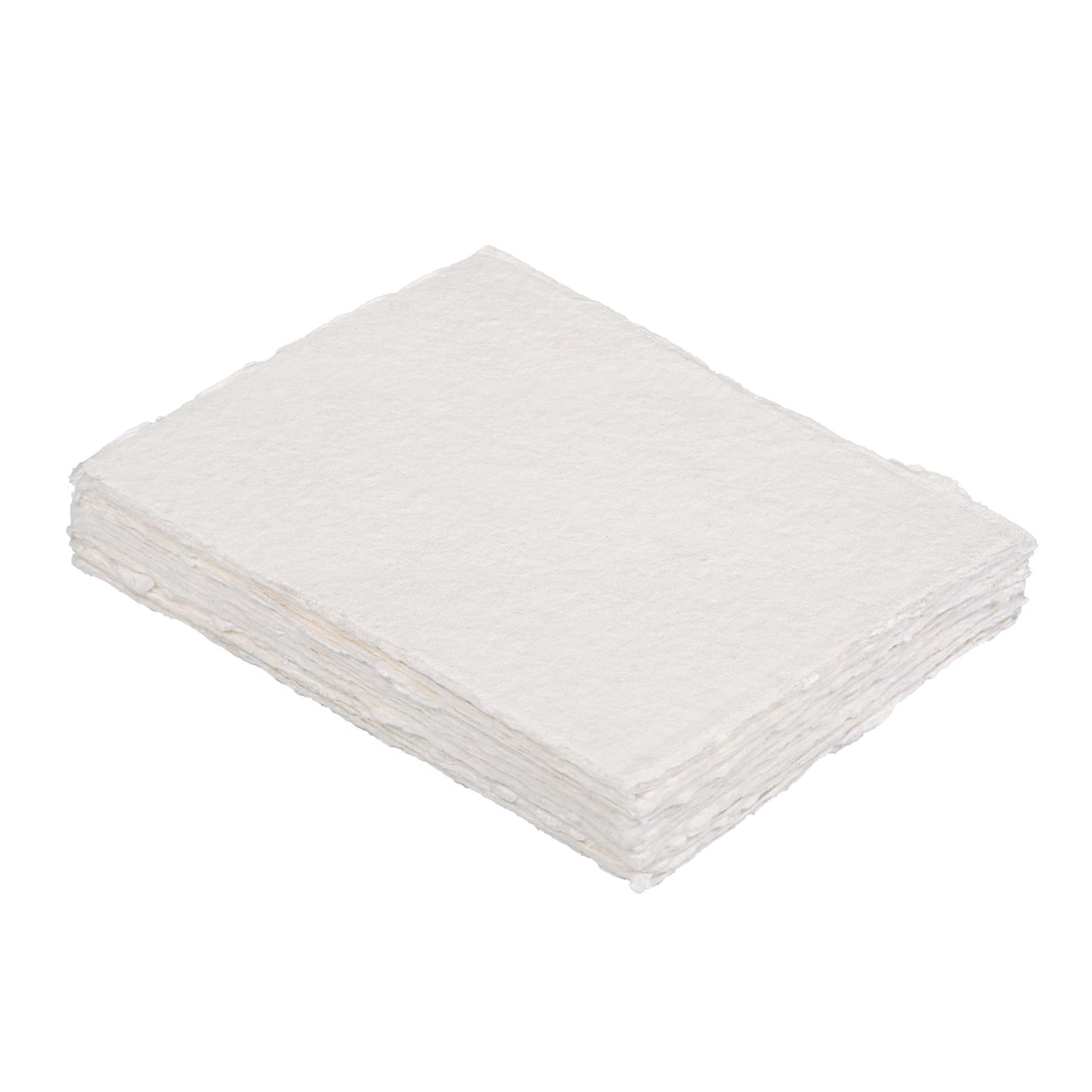 LEATHER VILLAGE Watercolor Paper, 140lb(300gsm), 11.7x7.5 Inches, 25 Sheets, Handmade Deckle Edge Paper, Textured, Mixed Media, Cold Press Pad for Calligraphy, Sketching, Crafts and Painting