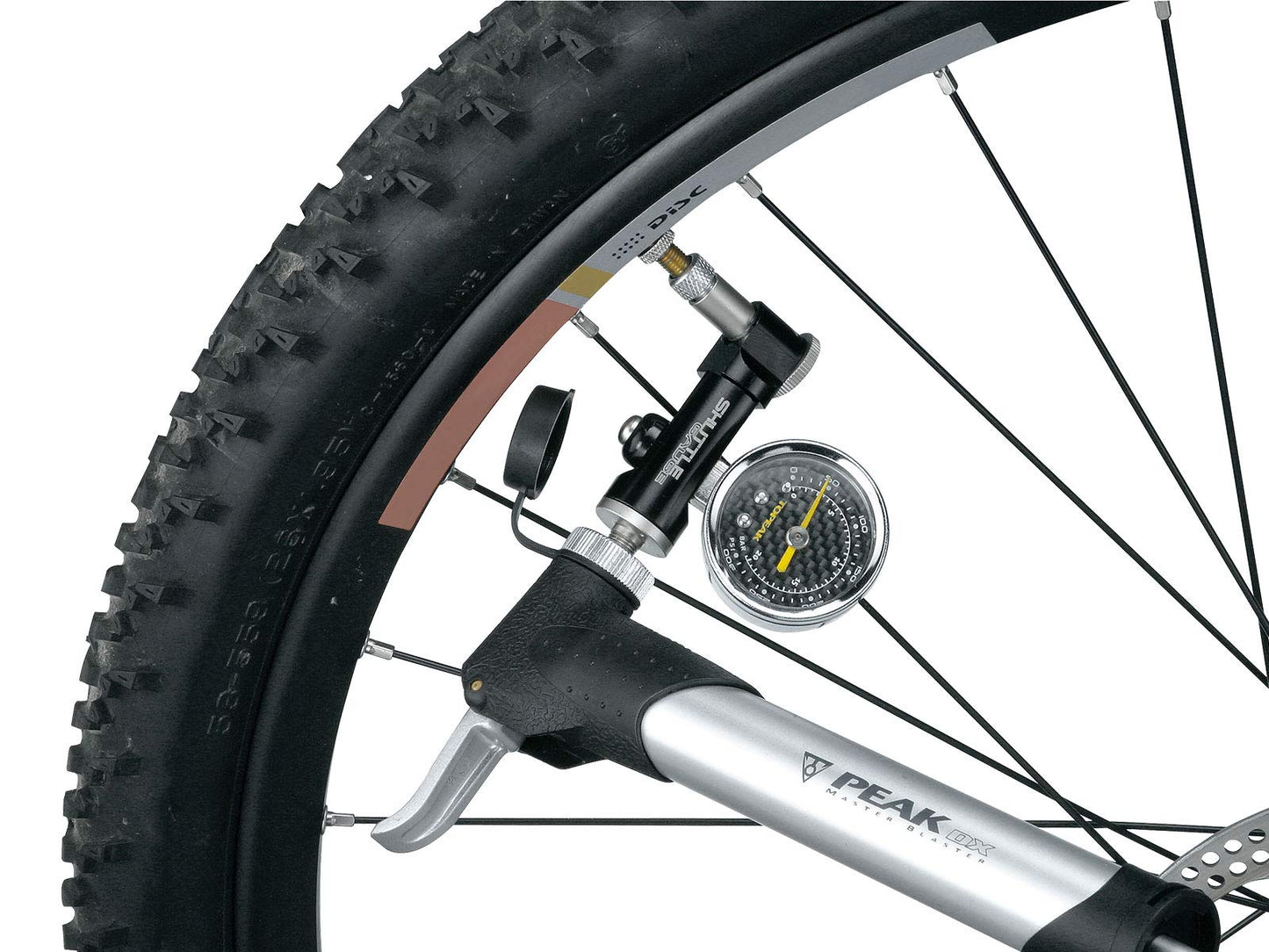 Topeak Shuttle Air Pressure Gauge Dial with Case