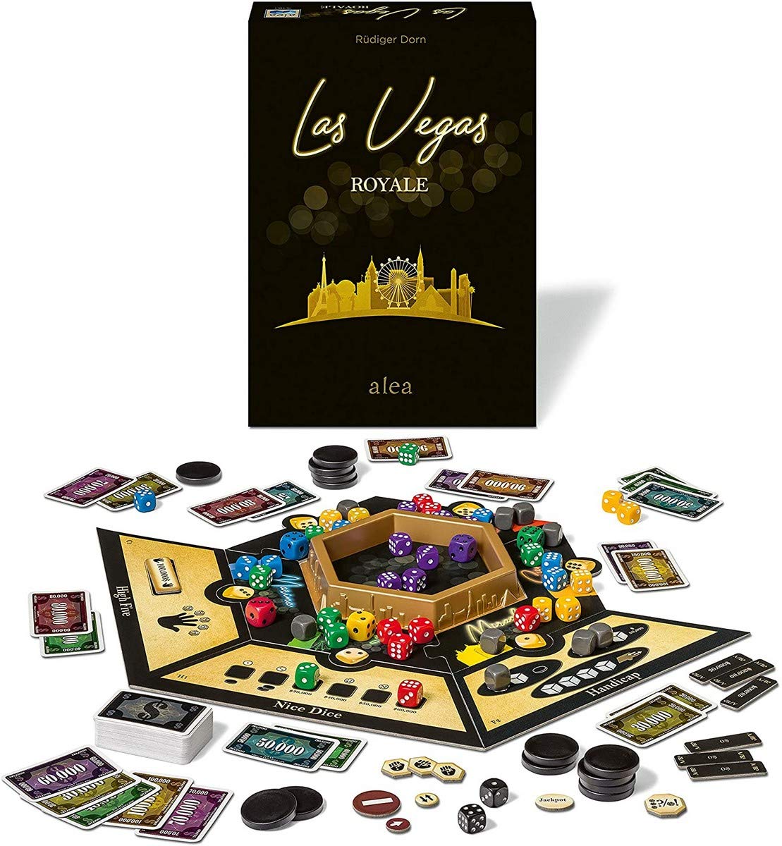 Ravensburger Las Vegas Royale Strategy Board Game for Ages 8 & Up - 20th Anniversary Edition Alea