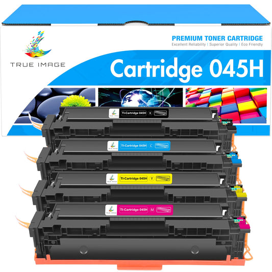 045H 045 Toner Cartridges Compatible Replacement for Canon 045 045H CRG-045 CRG-045H Toner Cartridge for Canon Color ImageCLASS MF634Cdw MF632Cdw LBP612Cdw MF632 LBP612 Printer Ink (BCYM, 4 Pack)