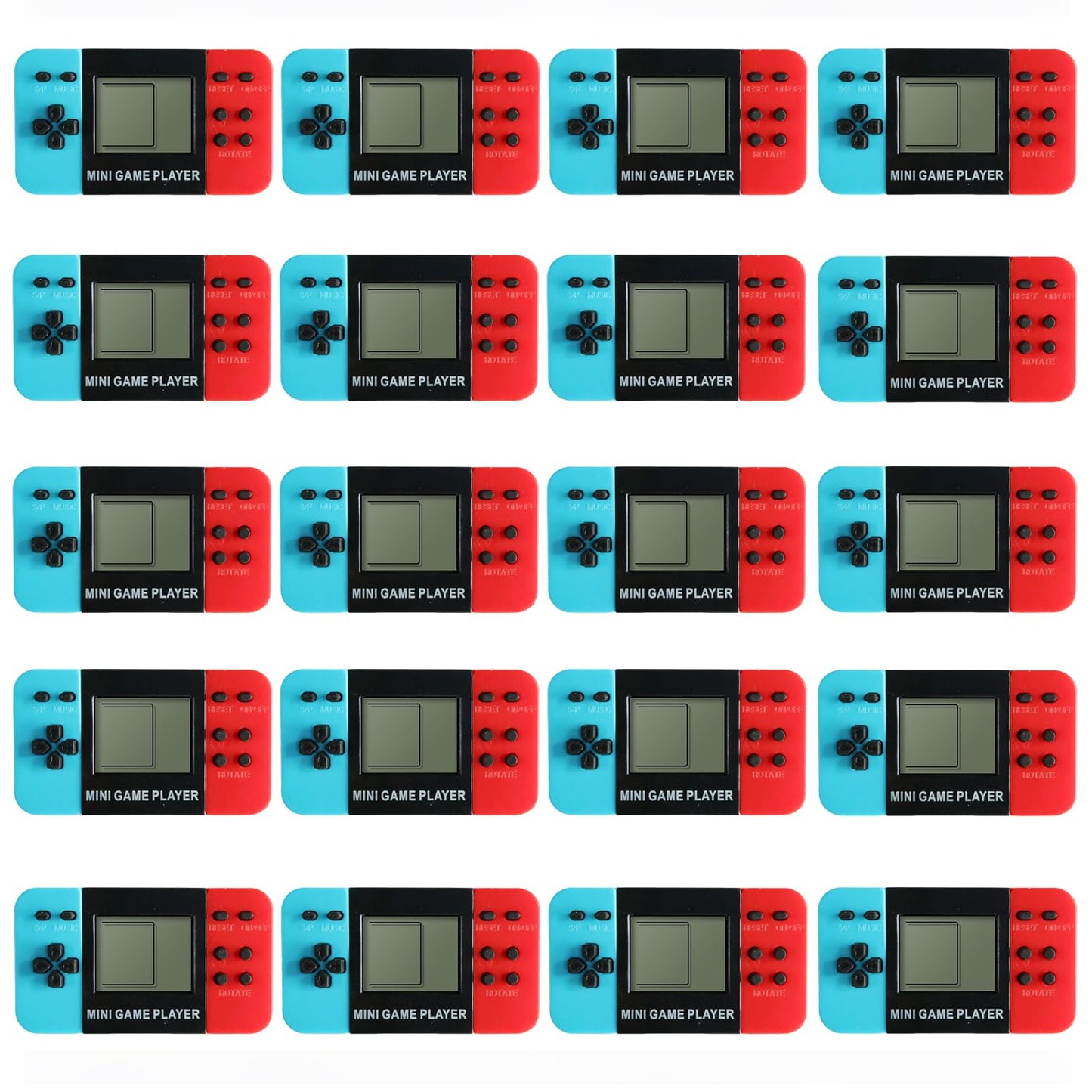 APZ 20 Video Game Party Favors for Kids,Video Game Keychain Party Birthday Supplies,Goodies Bags Stuffer,Carnival Prizes,Treasure Box Toys