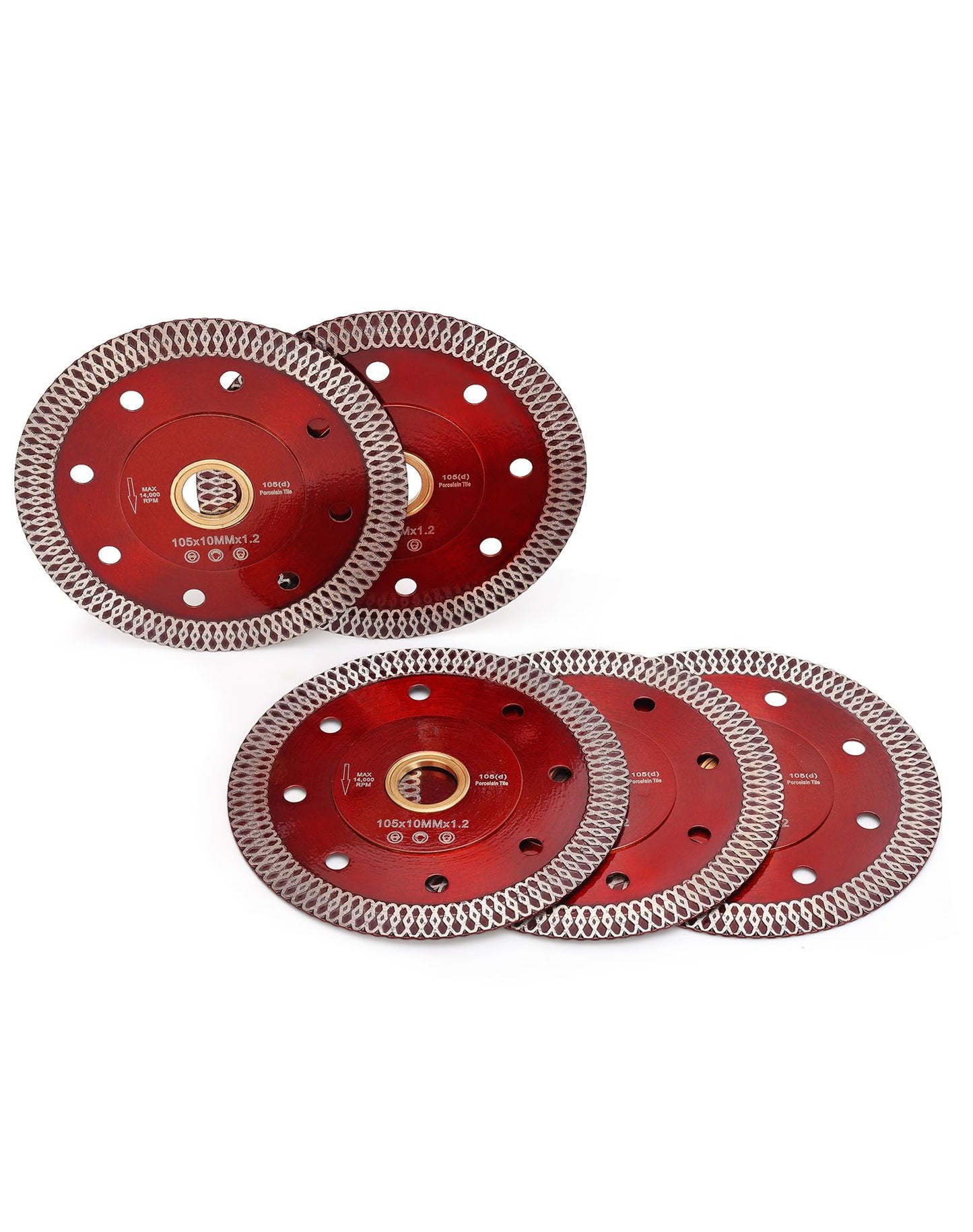 4 in Super Thin Dry Wet Diamond Porcelain Saw Blades Ceramic Cutting Disc Wheels for Cutting Tile Porcelain Granite Marbles(91-5PCS)……