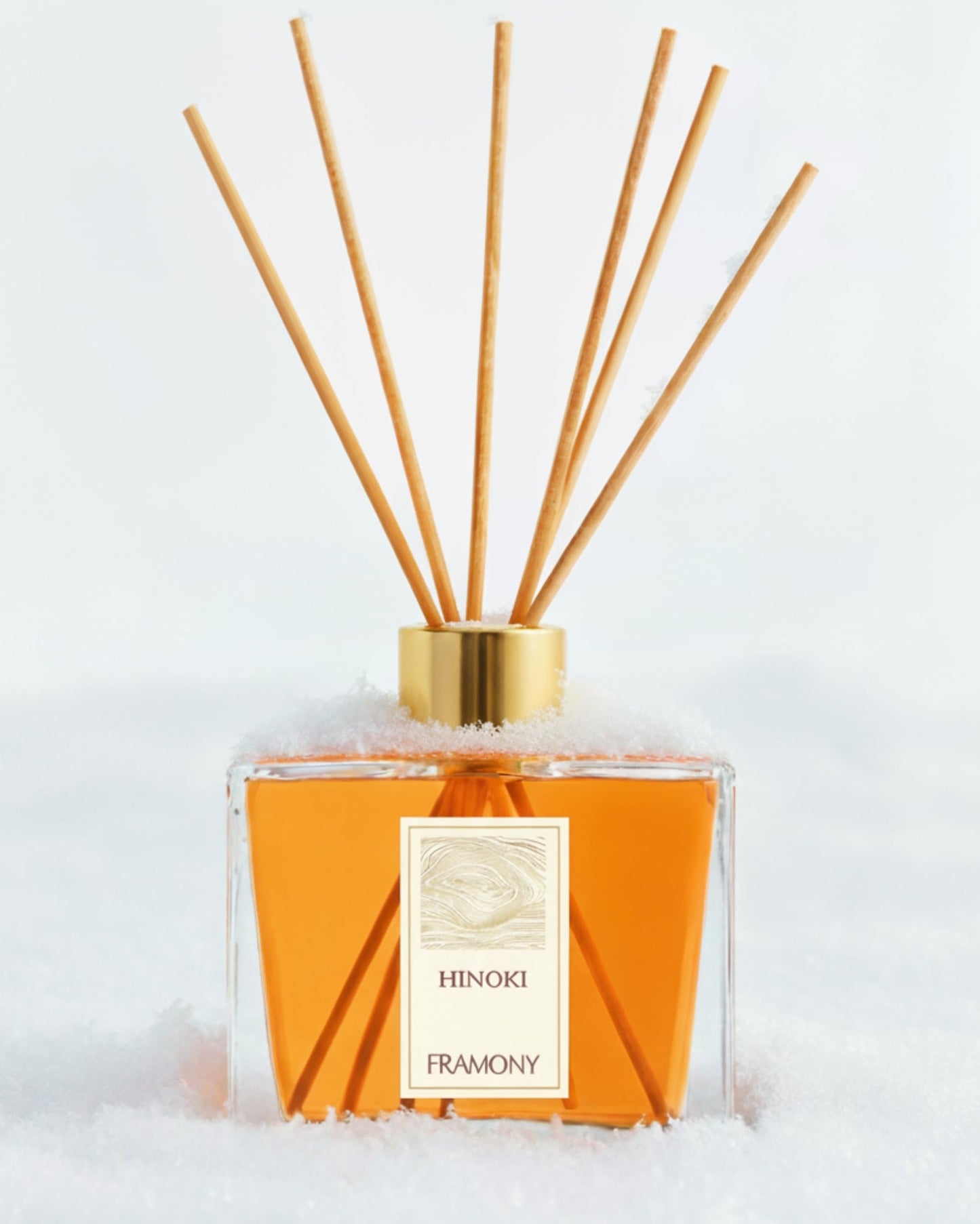 FRAMONY Hinoki Reed Diffuser - Luxury Japanese Ryokan Hotel Scent, Zen Forest Cypress & Cedarwood Fragrance, Home Spa Aromatherapy Gift Set, 6.4 fl oz (Hinoki Wood)