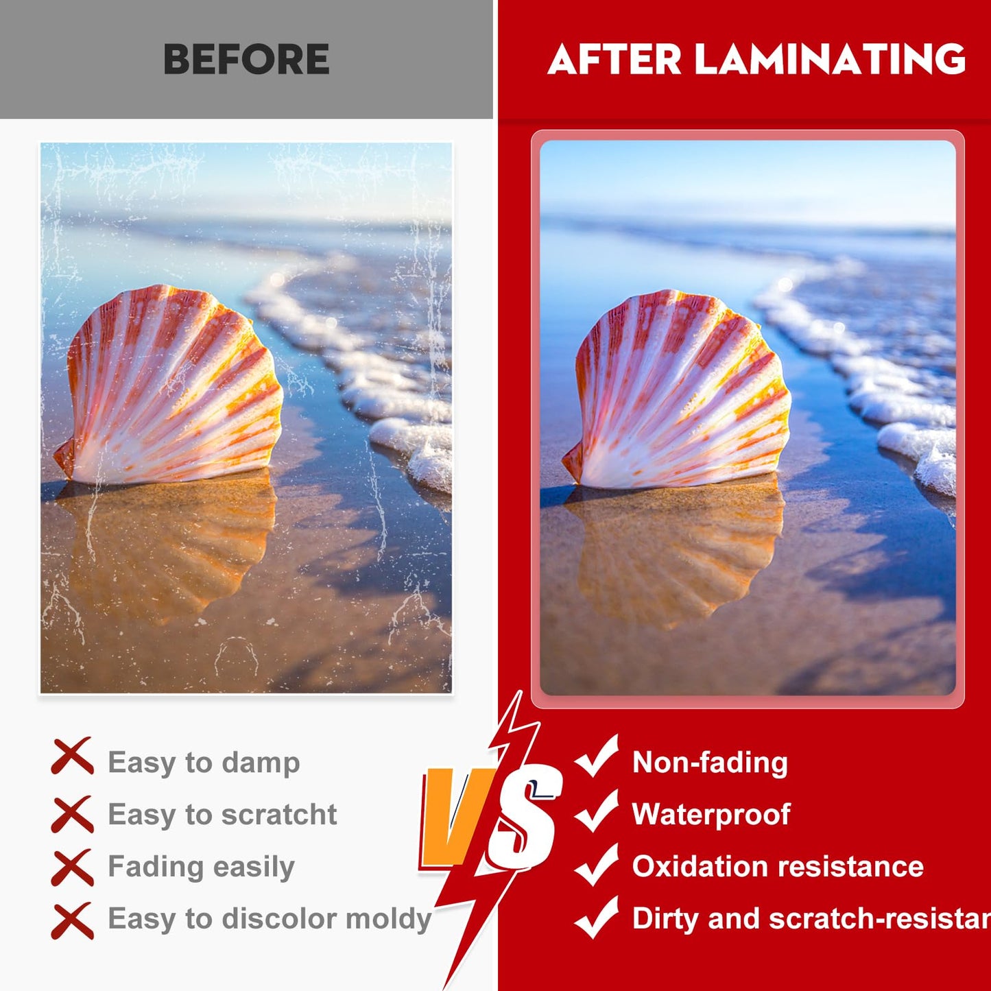 CAREGY Thermal Laminating Pouches, 500 Pack 3 Mil, 9 x 11.5 Inches Laminating Sheets Paper for Laminator, Clear, Letter Size, Office and School Supplies
