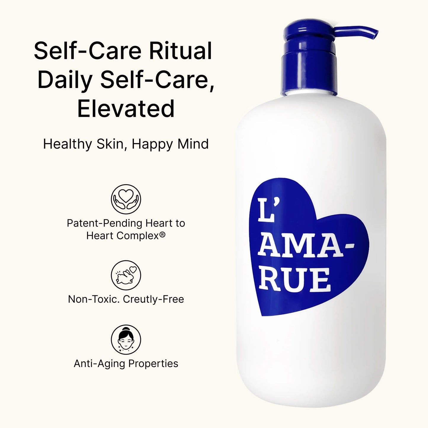 L'AMARUE Advanced Repair Body Cream - Jumbo Size 16.3 fl oz: Non-Greasy Hydration, Firming & Anti-Aging Moisturizer | Root Cause Skincare™ for Full Body Skin Wellness, Targets Dryness & Crepey Skin