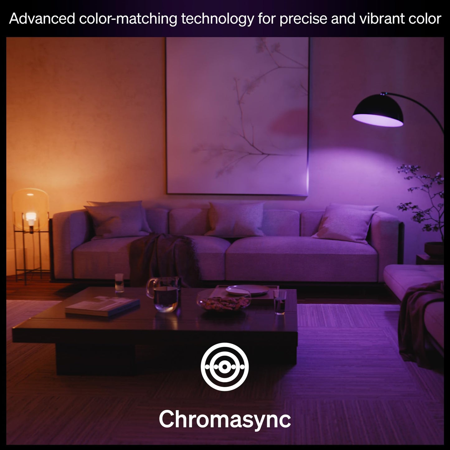 Philips Hue Smart LED A19 Bulb, White Ambiance, E26 Base, 9.5W, Full Spectrum Light 1000K-20000K, 1100 Lumens, Dimmable, Works with Alexa, Google, and Apple Home, 2pk